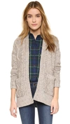 MADEWELL Marled Patchwork Cable Cardigan