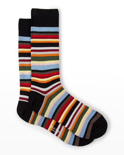 Shop Paul Smith Men's Multi-stripe Socks In 92 Multi