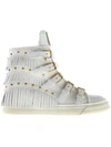 GIUSEPPE ZANOTTI Fringed Hi-Top Sneakers,RW4107Z01