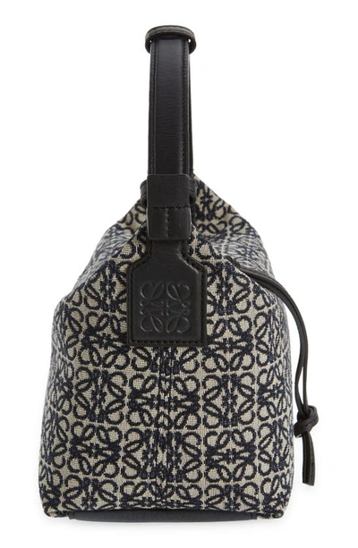 Cubi Anagram jacquard and leather shoulder bag | LOEWE