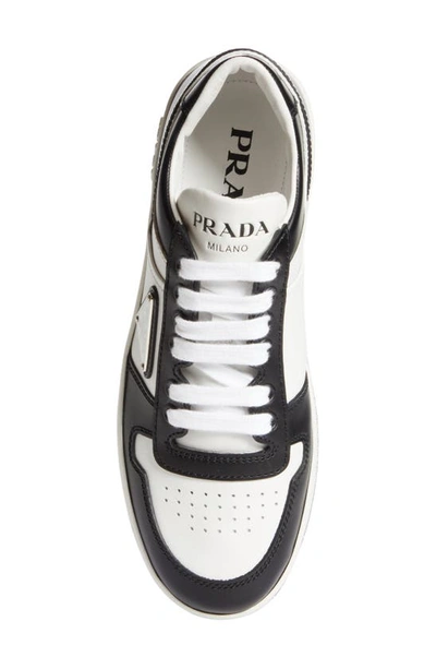 Shop Prada Logo Sport Sneaker In Bianco/ Nero
