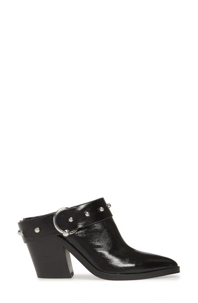 Shop Rebecca Minkoff Sallest Too Studded Western Mule In Black Leather