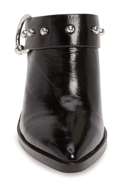 Shop Rebecca Minkoff Sallest Too Studded Western Mule In Black Leather