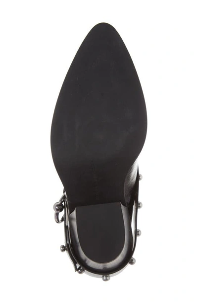 Shop Rebecca Minkoff Sallest Too Studded Western Mule In Black Leather