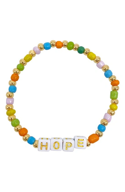 Shop Adornia Stretch Multicolor 'hope' Bracelet