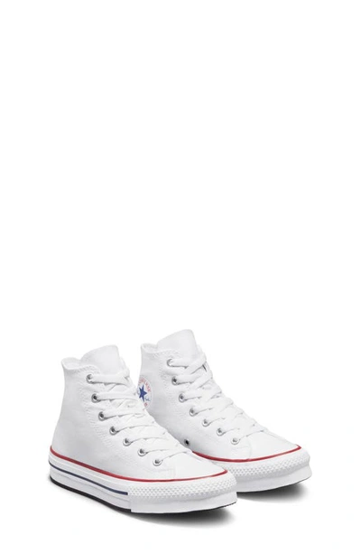 Shop Converse Chuck Taylor® All Star® Eva Lift High Top Sneaker In White/ Garnet/ Navy