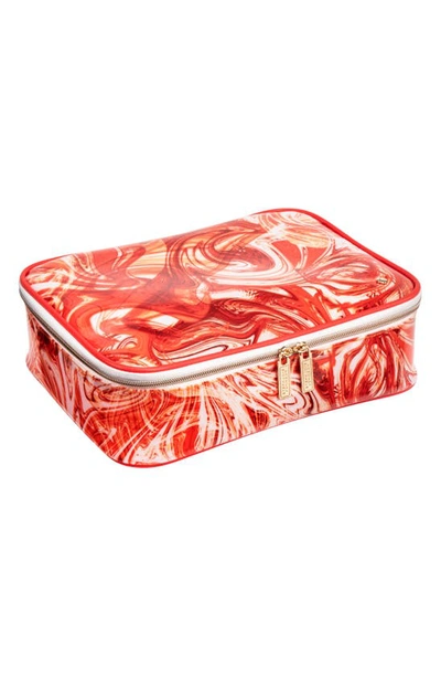 Shop Stephanie Johnson Miami Tangerine Tango Claire Jumbo Makeup Case