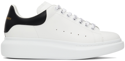 Shop Alexander Mcqueen White & Black Oversized Sneakers In 9061 White/black