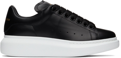 Shop Alexander Mcqueen Black Oversized Sneakers In 1000 Black