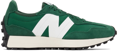 Shop New Balance Green 327 Sneakers In Team Forest Green