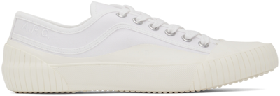 Shop Apc White Iggy Sneakers In Aab White