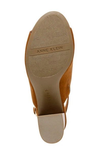 Shop Anne Klein Rella Slingback Sandal In Saddle