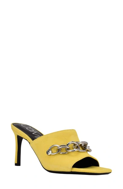 Shop Calvin Klein Halima Sandal In Yellow 700