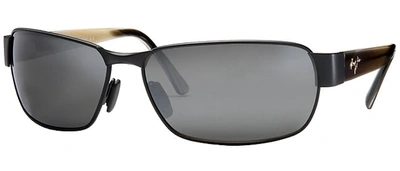 Shop Maui Jim 249-2m Black Coral Polarized Rectangle Sunglasses