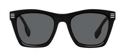 Shop Burberry 0be4348 300187 Wayfarer Sunglasses In Grey