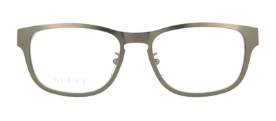Shop Gucci Gg0175o-30001717001 Square/rectangle Eyeglasses In Clear