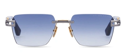 Shop Dita Meta-evo One Dts147-a-02 Rectangle Sunglasses In Blue