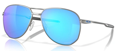Shop Oakley Contrail Oo 4147-03 Aviator Sunglasses In Blue