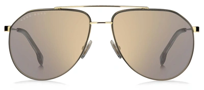 Hugo Boss Boss 1326/s Ue 0j5g Aviator Sunglasses In Silver