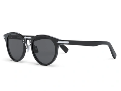 Shop Dior Dm40047f Black Aviator Sunglasses