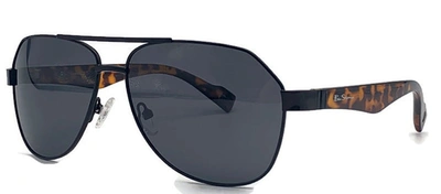 Shop Ben Sherman Bs Alfie M01 Aviator Polarized Sunglasses In Grey