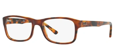 Shop Ray Ban 0rx5268 5675 Rectangle Eyeglasses In Clear