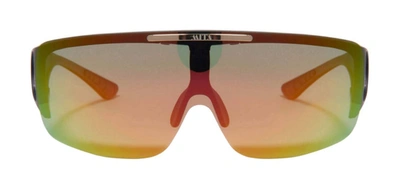 Shop Mita Sobe C2 Shield Sunglasses In Red