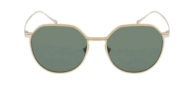 Shop Mita Roma 32n Round Sunglasses In Green