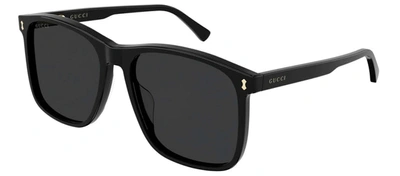 Shop Gucci Gg1041s 001 Wayfarer Sunglasses In Grey