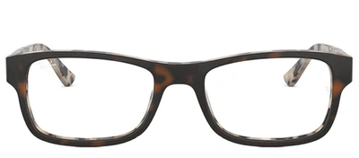 Shop Ray Ban 0rx5268 5676 Rectangle Eyeglasses In Clear