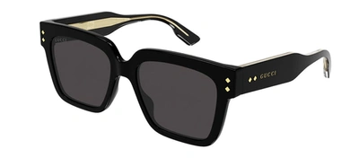 Shop Gucci Gg1084s 001 Square Sunglasses In Grey