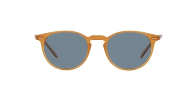 Shop Oliver Peoples Riley 0ov5004su 169956 Round Sunglasses In Blue