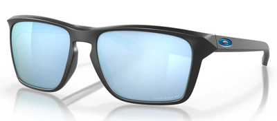 Shop Oakley Sylas Oo 9448-17 Square Polarized Sunglasses In Blue