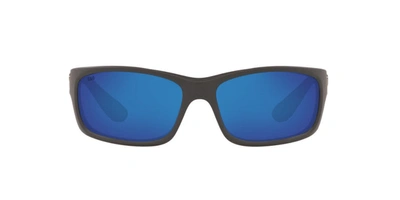 Shop Costa Del Mar Jose Jo 98 Obmglp Wrap Polarized Sunglasses In Blue