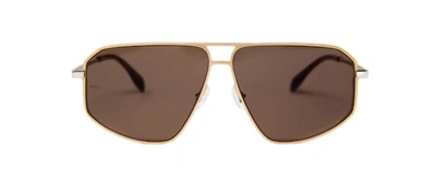 Shop Mita Milano C1 Aviator Sunglasses In Brown