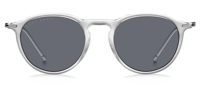 Shop Hugo Boss 1309/s 2k 0hkt Round Sunglasses In Grey