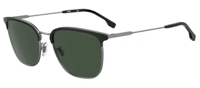 Shop Hugo Boss Boss 1285/f/sk Uc 0ans Square Polarized Sunglasses In Green