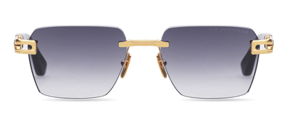 Shop Dita Meta-evo One Dts147-a-01 Rectangle Sunglasses In Grey