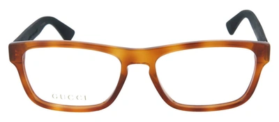 Shop Gucci Gg0174o-30001716003 Square/rectangle Eyeglasses In Clear