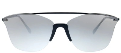 Shop Prada Ps 52us Navigator Sunglasses In Grey,black