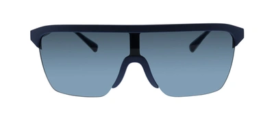 Shop Emporio Armani Ea 4146 57548736 Rectangle Sunglasses In Grey