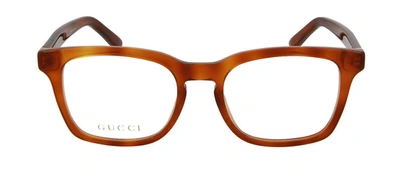 Shop Gucci Gg 0457o 007 Wayfarer Eyeglasses In Clear