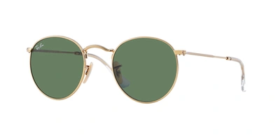 Shop Ray Ban 3477 Round  Sunglasses In Green