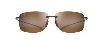Shop Maui Jim Hema Rootbeer Hcl Rectangle Polarized Sunglasses In Bronze