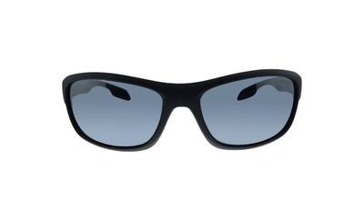 Shop Prada Ps 13us 1bo5l0 Rectangle Sunglasses In Grey