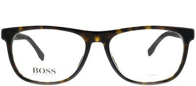 Shop Hugo Boss Boss 0985 Rectangular Eyeglasses In Clear