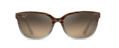 Shop Maui Jim Honi Polarized Cat-eye Sunglasses In Brown