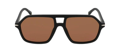 Shop Mita Sorrento 02e Square Sunglasses In Brown
