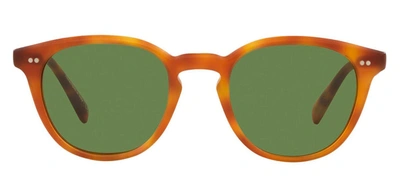 Shop Oliver Peoples Desmon 0ov5454su 14834e Round Sunglasses In Green
