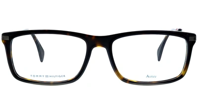 Shop Tommy Hilfiger Th 1538 Rectangle Eyeglasses In Clear